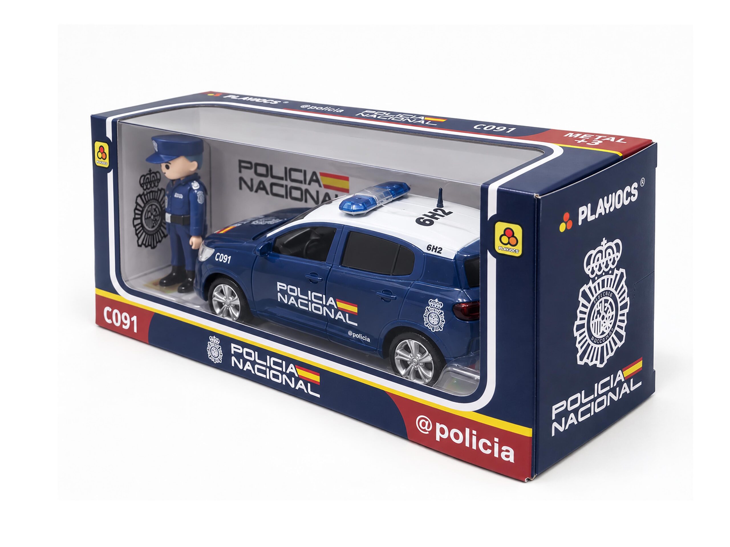 Caja del set Policía Nacional